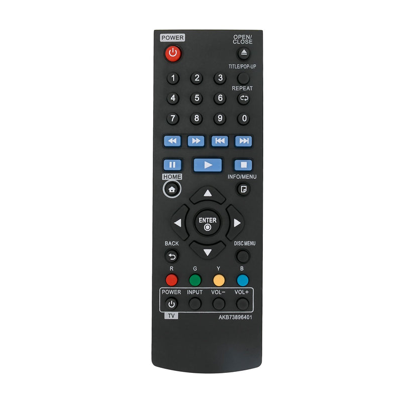 AIDITIYMI New AKB73896401 Replace Remote Control fit for BD640 BP200 BP300 BP340 BP350 BP135W BP145 BP155N LG Blu-Ray Disc DVD Player - LeoForward Australia