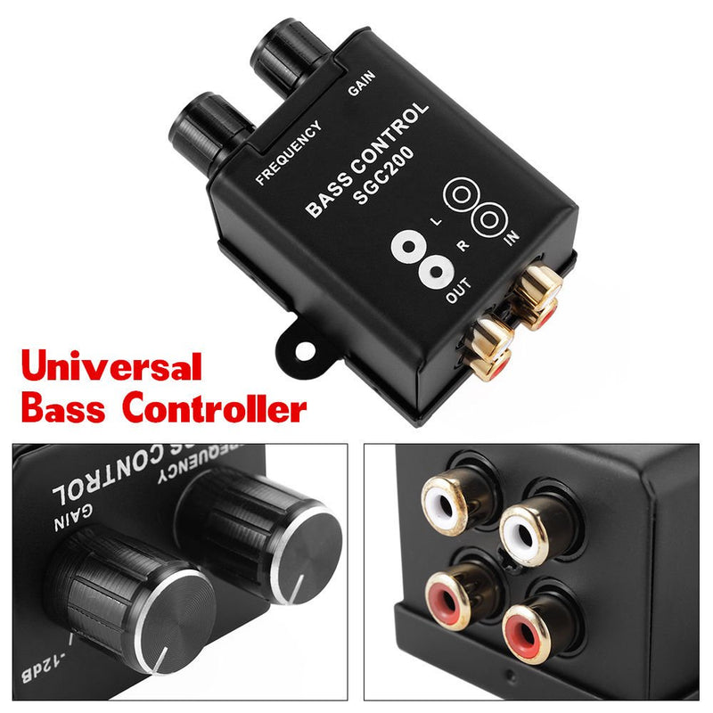 TING AO Universal Car Remote Amplifier Subwoofer Equalizer Crossover Bass Controller, Level Control knob Frequency 150Hz - 40Hz Gain 0db to -12db - LeoForward Australia