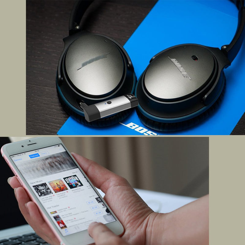 Airfrex Wireless Bluetooth Receiver Adapter for Bose QuietComfort 25 (QC25) Headphones, Bose QC25 (QuietComfort 25) Replacement Cable/Cord Adapter - LeoForward Australia