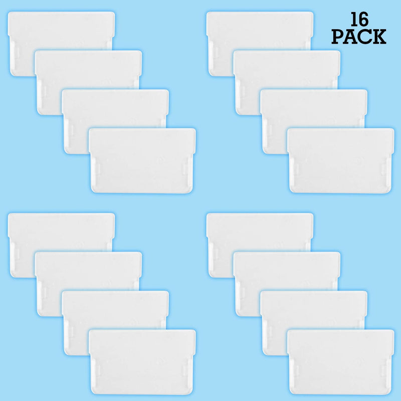  [AUSTRALIA] - Akro-Mils 40716 Width Dividers for Plastic Storage Hardware and Craft Cabinet Small Drawers, (16-Pack), Clear, White