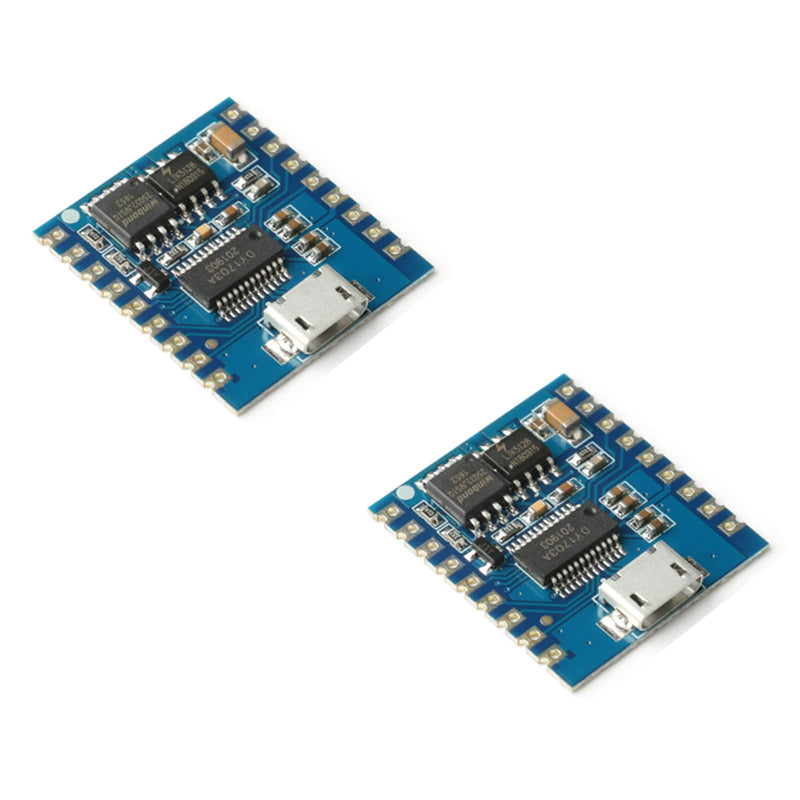  [AUSTRALIA] - JESSINIE 2Pcs DY-SV17F Voice Playback Module IO Trigger USB Download 4MB Flash Voice Playback Module Serial Port Control Voice Module