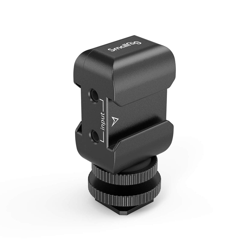  [AUSTRALIA] - SMALLRIG Two-in-One Bracket Cold Shoe Mount Compatible with Rode Wireless GO and Saramonic Blink 500 for Two-Person Vlogging - 2996