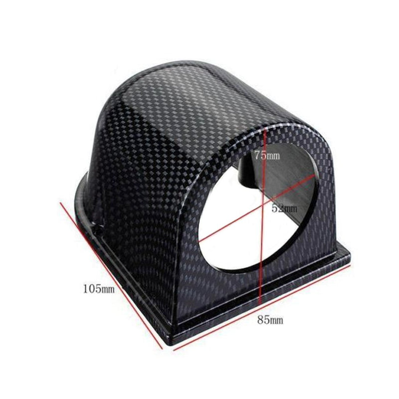  [AUSTRALIA] - Etopars Carbon Fiber 2" 52mm Universal One Hole Dash Dashboard Car Gauge Pod Mount Holder ABS