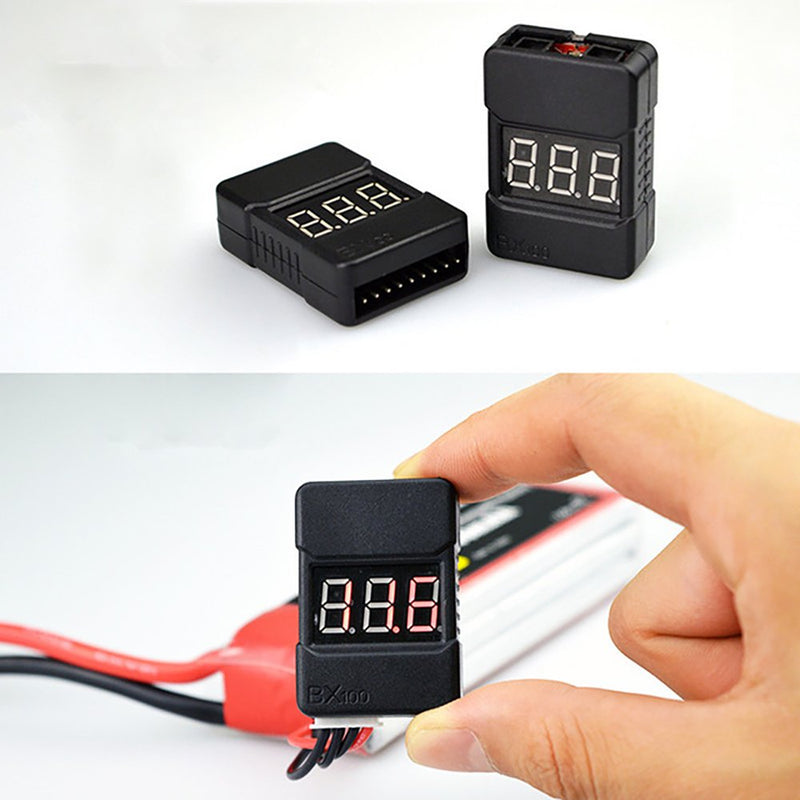 LiPo Battery Checker - RC 1-8S Battery Tester Monitor - Low Voltage Buzzer Alarm - with LED Indicator - for Lipo Life LiMn Li-ion Battery (3 Pack) - LeoForward Australia