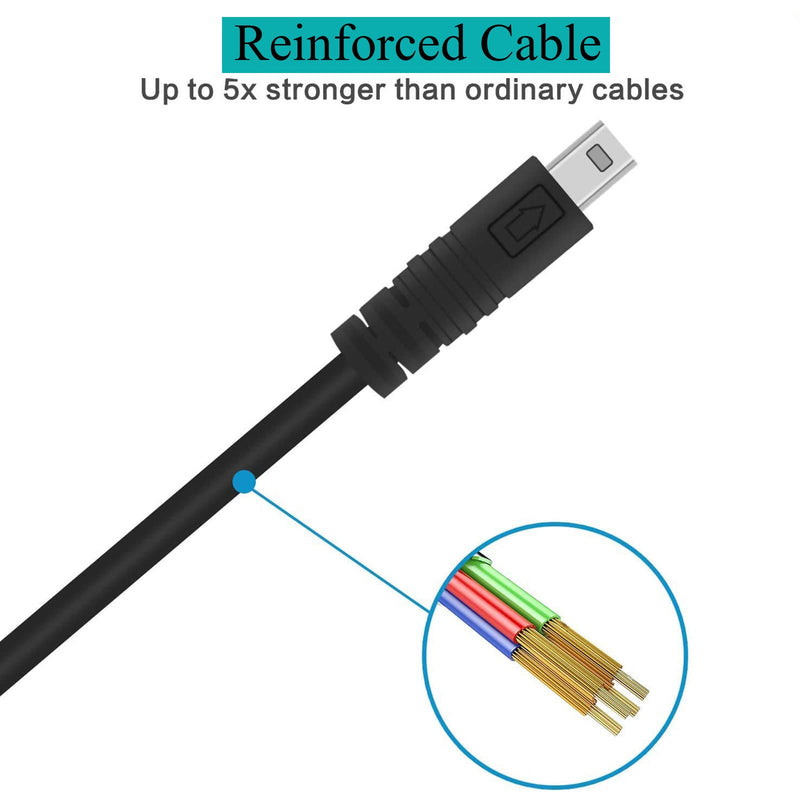  [AUSTRALIA] - Replacement UC-E6 Cable, USB Photo Transfer Cord Charger Cable for Nikon CoolPix, L, D, P, Series Digital Camera D3300 D750 D7200 Coolpix L340 L32 A10 P520 P500 S6000 S9200 S3300 S9100(4.9ft)
