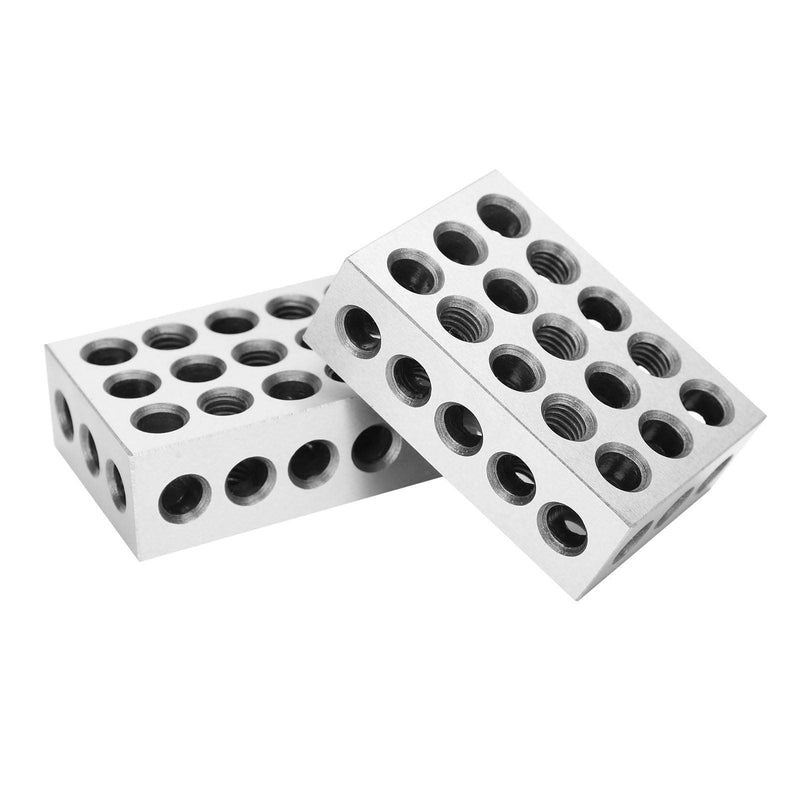  [AUSTRALIA] - Steel Hardened Precision Blocks, 1-2-3 Blocks 0.0001'' Parallel Blocks 23 Holes, Metric Block, 23 Hole Milling Cutter, Milling Machine Accessories