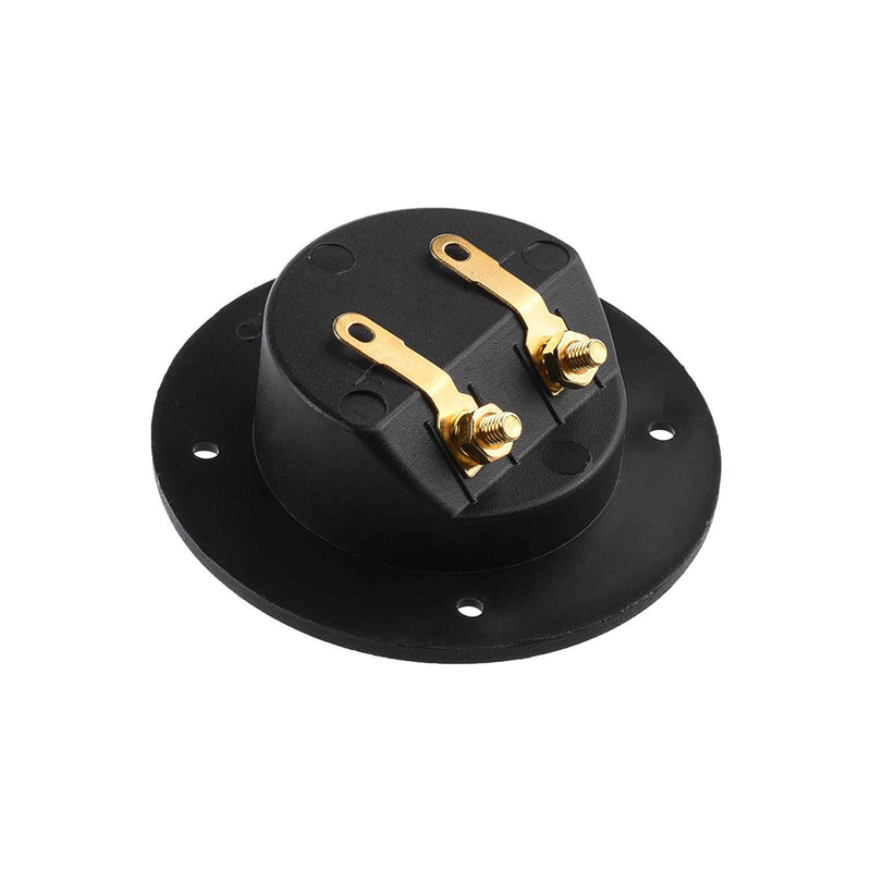 CellCase 2 Pcs 3” Double Binding Round Gold Plate Push Spring Loaded Jacks Speaker Box Terminal Cup - LeoForward Australia