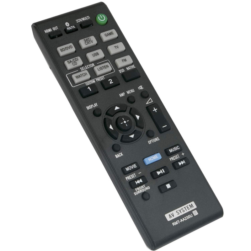  [AUSTRALIA] - New RMT-AA230U RMTAA230U Replacement Remote Control Compatible with Sony Multi Channel AV Receiver STR-DN1070 STRDN1070