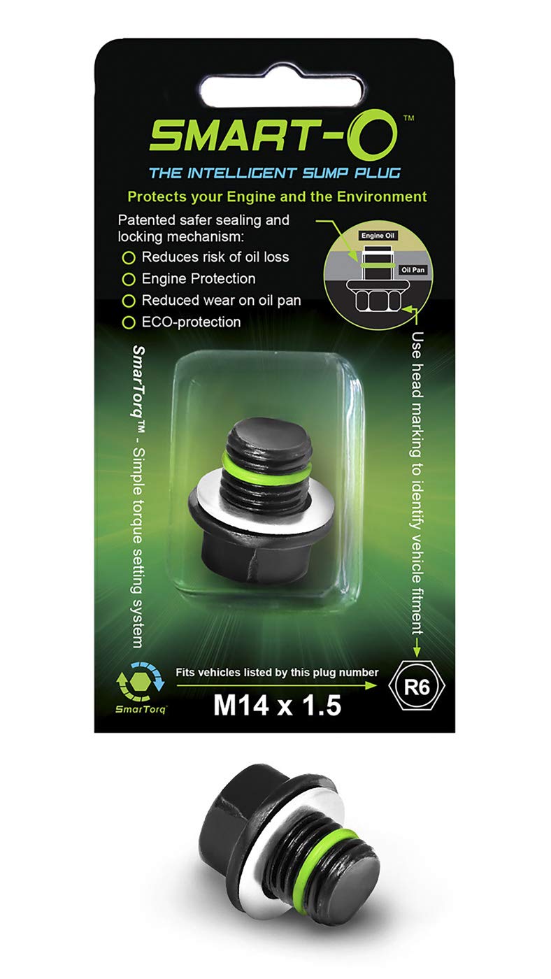 SMART-O R6 Oil Drain Plug M14x1.5mm - Engine Oil Pan Protection Plug with Anti-Leak & Anti-Vibration Function - Install Faster, Re-usable and Eco-Friendly - LeoForward Australia