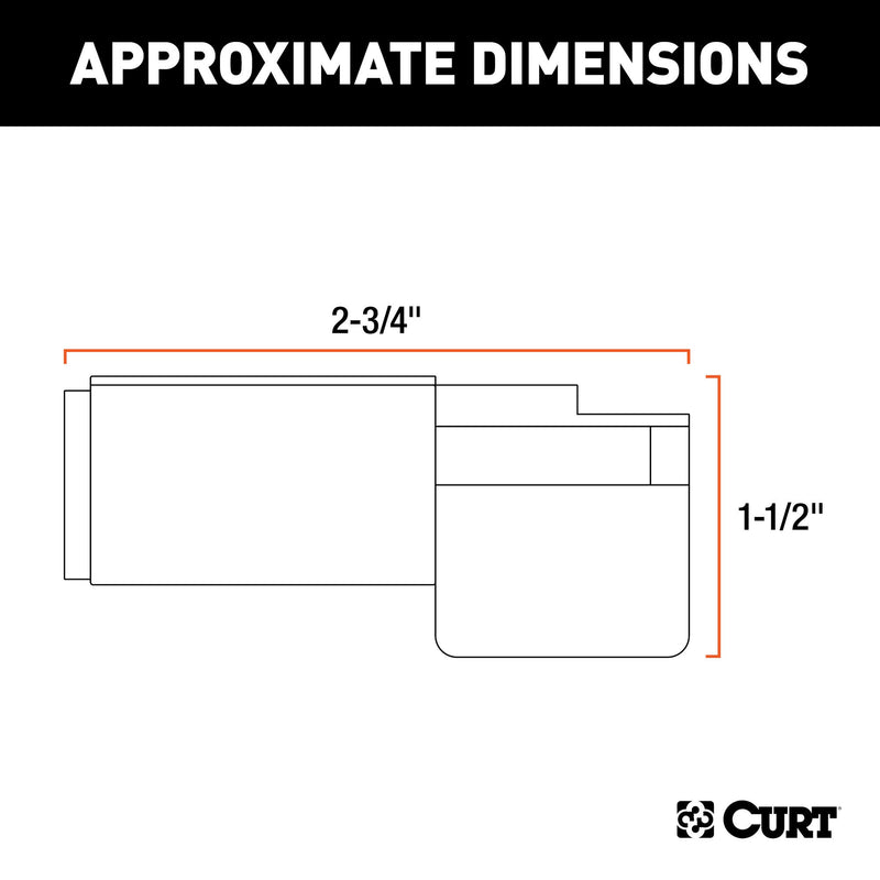  [AUSTRALIA] - CURT 57620 Towing Electrical Adapter, 6-Way Round Vehicle Side to 4-Way Flat Trailer Side