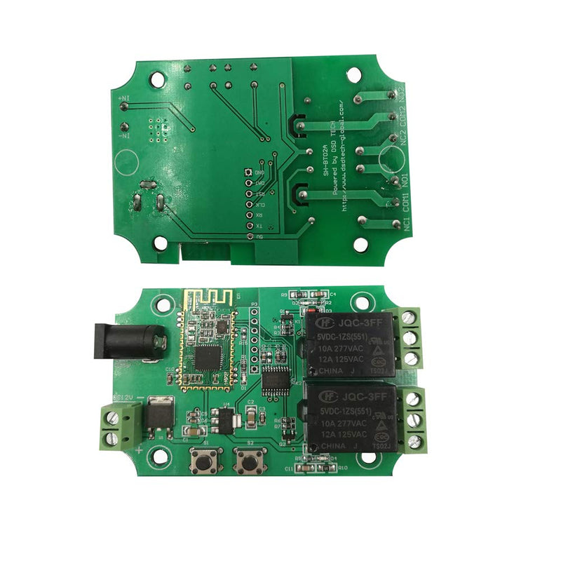 DSD TECH 2 Channels Bluetooth Relay Module for Remote Control Switch Compatible with iPhone and Android 4.3 - LeoForward Australia