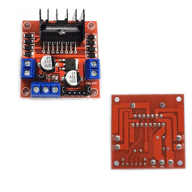  [AUSTRALIA] - Kiro&Seeu 2PCS L298N Motor Drive Controller Board Module Dual H Bridge DC Stepper Motor Compatible with Ar-duino Electric Projects Smart Car UNO MEGA R3 Mega2560