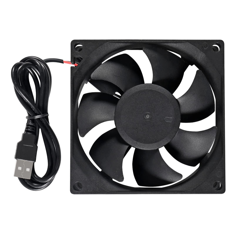  [AUSTRALIA] - AITRIP 2PCS 80mm USB Fan 5V Brushless 8025 80x25mm for Cooling DIY PC Computer Case 3D Printer CPU Cooler Radiators 5V USB