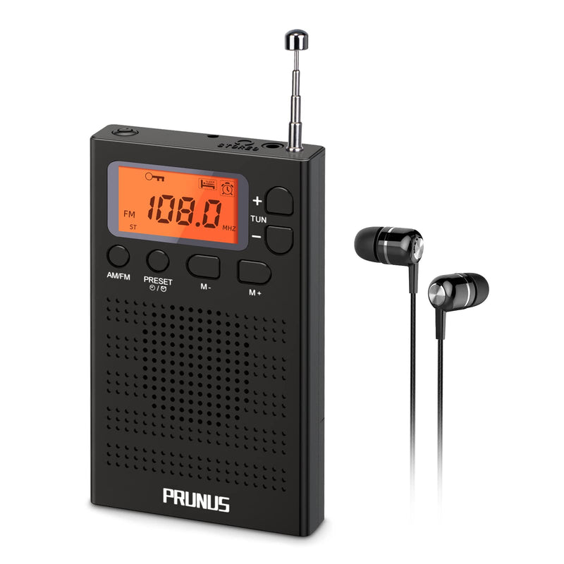  [AUSTRALIA] - PRUNUS Pocket Radio with Earphones + 328 Recordable Radio Portable