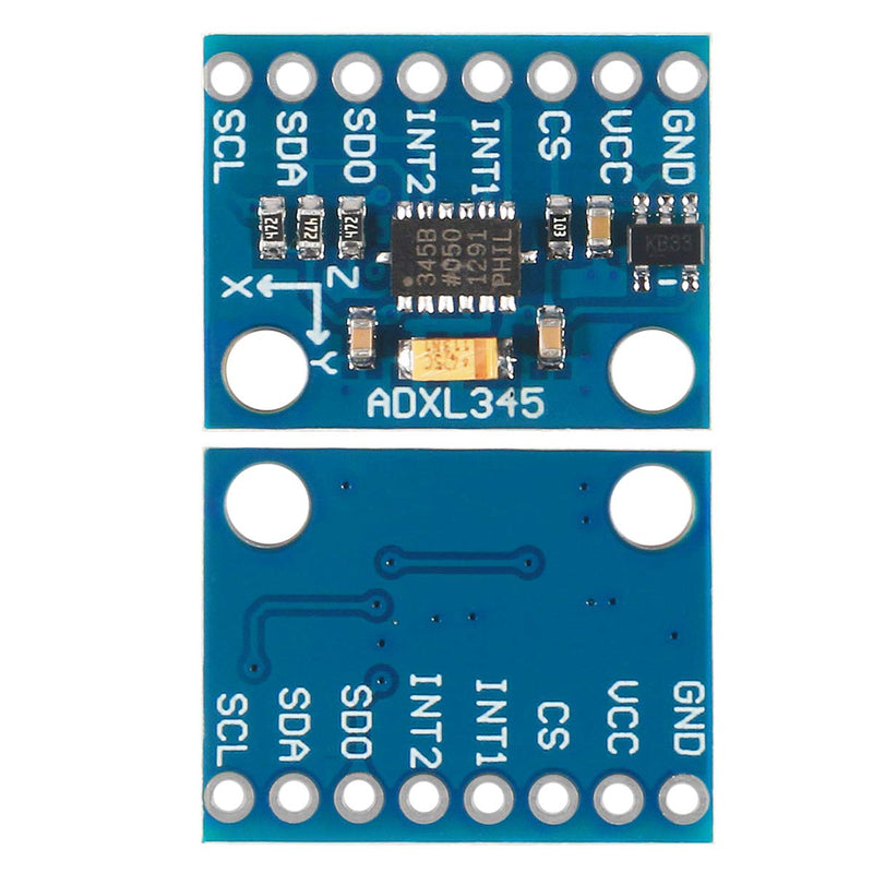  [AUSTRALIA] - AITRIP 5pcs GY-291 ADXL345 3-Axis Digital Acceleration of Gravity Tilt Module for Arduino IIC/SPI Transmission