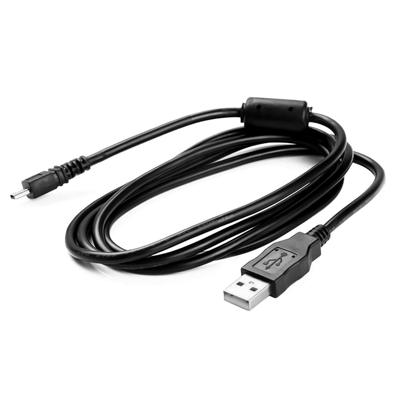 [AUSTRALIA] - Replacement USB Camera Transfer Data Sync Charger Charging Cable Cord for Panasonic Lumix Camera DMC-G7 DMC-S5 DMC-ZS25 DMC-TZ35 ZS40 TS30 SZ3 TZ8 TZ11 TZ15 TZ24 F2 FH25 GF3 GF5 GX1 FH4 & More (Black)