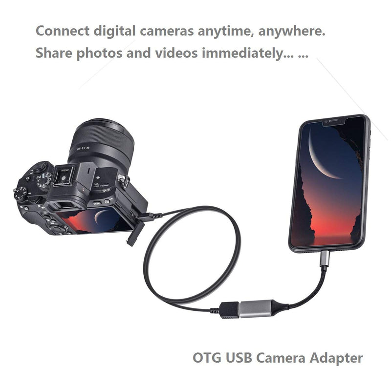  [AUSTRALIA] - IVSHOWCO USB Camera Adapter for iPhone [Apple MFi Certified], Lightning to USB OTG Cable Adapter Supports USB Flash Drive, Card Reader, Mouse, Keyboard, MIDI...