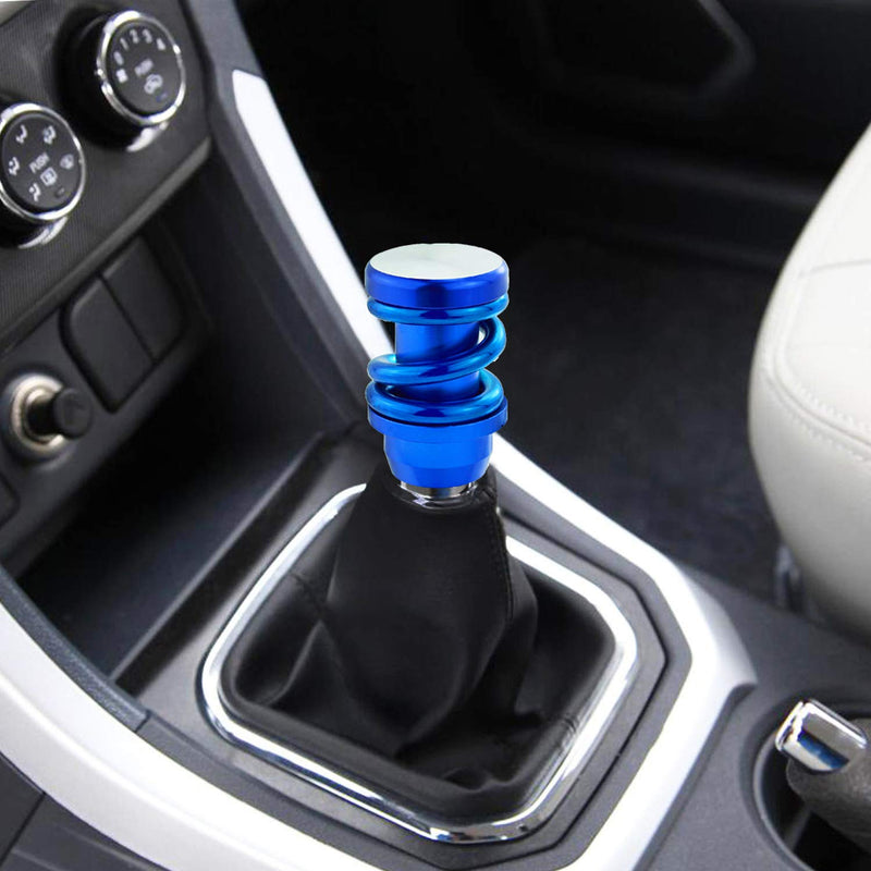  [AUSTRALIA] - Arenbel Car Gear Stick Knob Spring Spade Shifting Shifter Knobs Lever Stick Handle Fit Most Manual Automatic Vehicles, Blue
