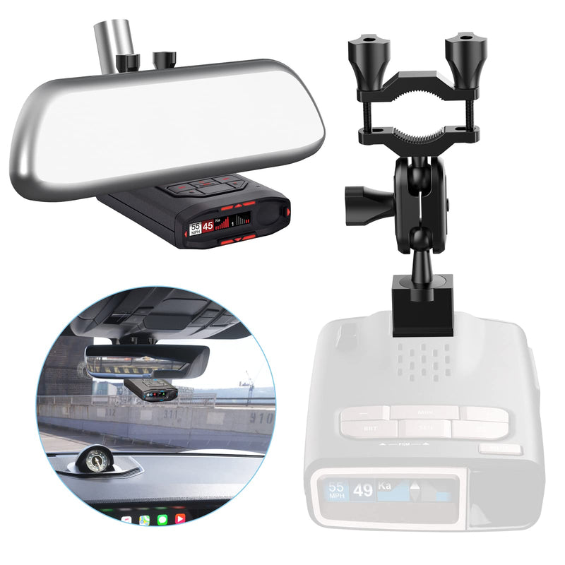  [AUSTRALIA] - SDSACZMU Car Rearview Mirror Stem Radar Detector Mount,for Escort Max360c Max 3 IX IXc Redline EX Beltronics Cobra DualPro GT 360 Radar Models, w/EZ Magnet Connection