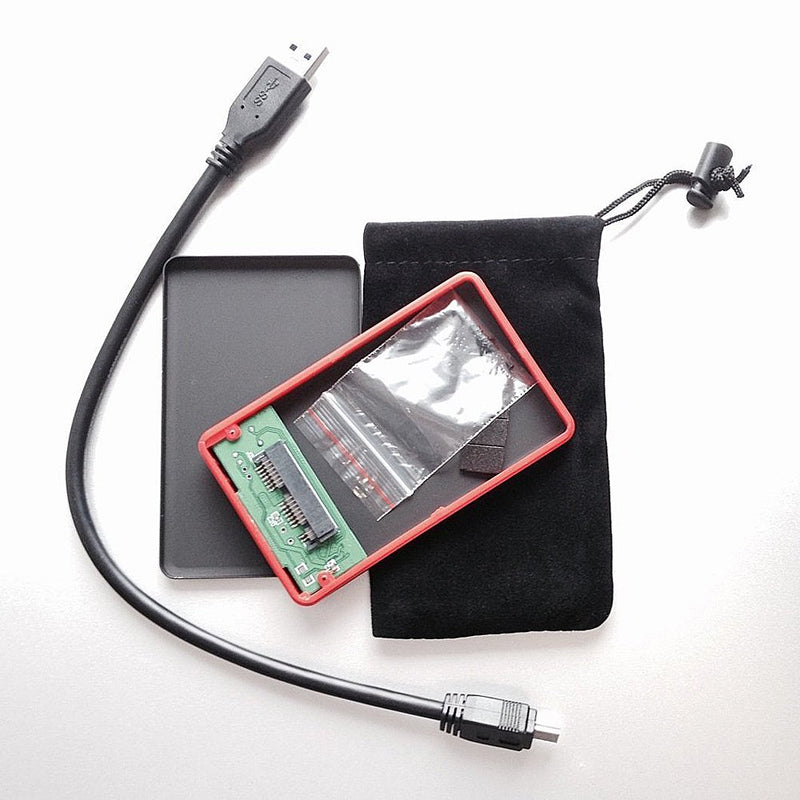 1.8-inch microSATA Hard Drive Enclosure Case with USB3.0 Cables - LeoForward Australia