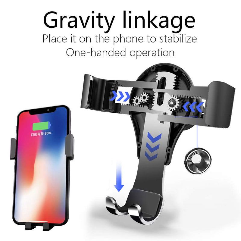 LUNQIN Car Phone Holder for Mercedes 2014-2018 Benz C Class c180 c200 c300 GLC Class 2015-2019 GLC200 GLC260 GLC300 Auto Accessories Navigation Bracket Interior Decoration Mobile Cell Phone Mount - LeoForward Australia