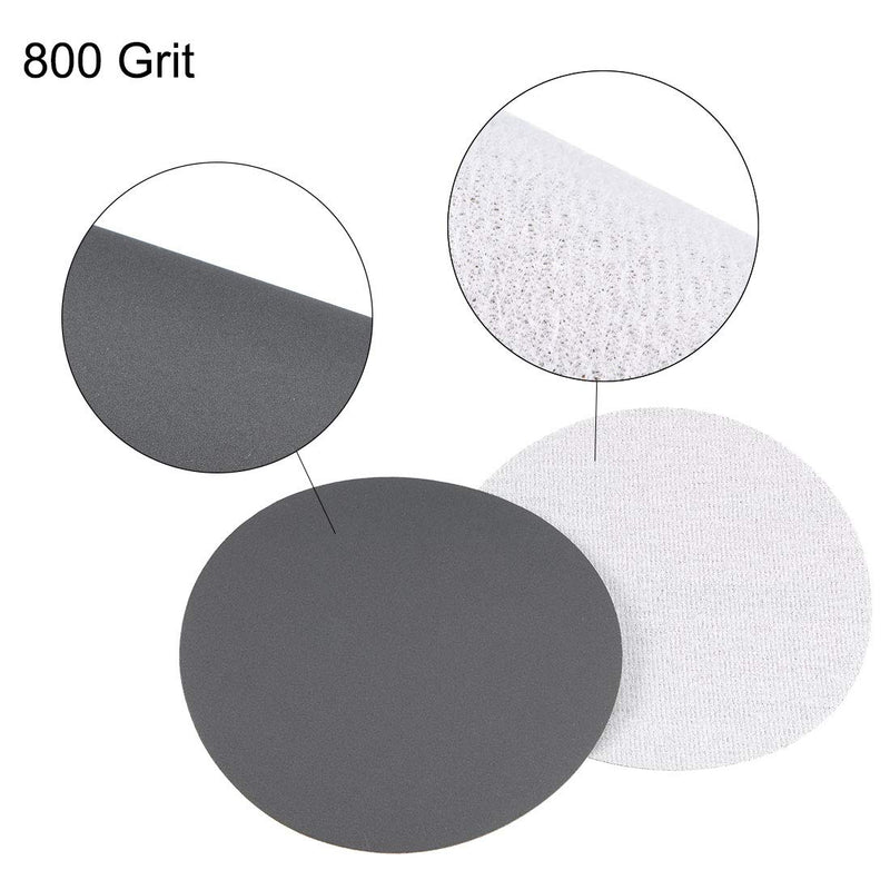  [AUSTRALIA] - uxcell 5 Inch Wet Dry Sanding Discs 800 Grit Hook and Loop Sanding Disc Silicon Carbide Sandpaper 10pcs