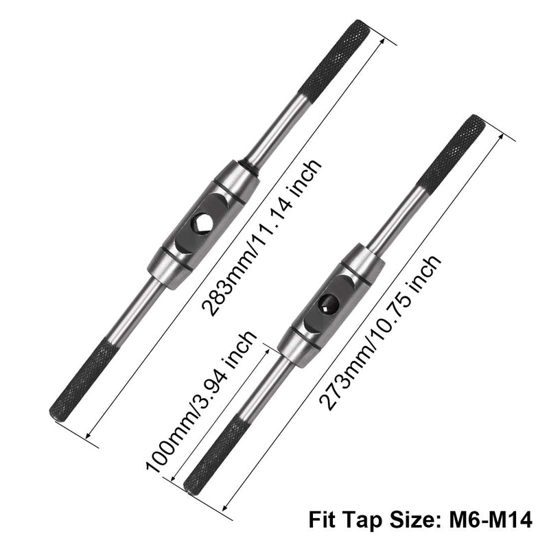  [AUSTRALIA] - uxcell Tap Wrench Handle M6-M14 Adjustable Bar Holder Straight Tapping Wrench Reamer Wrench