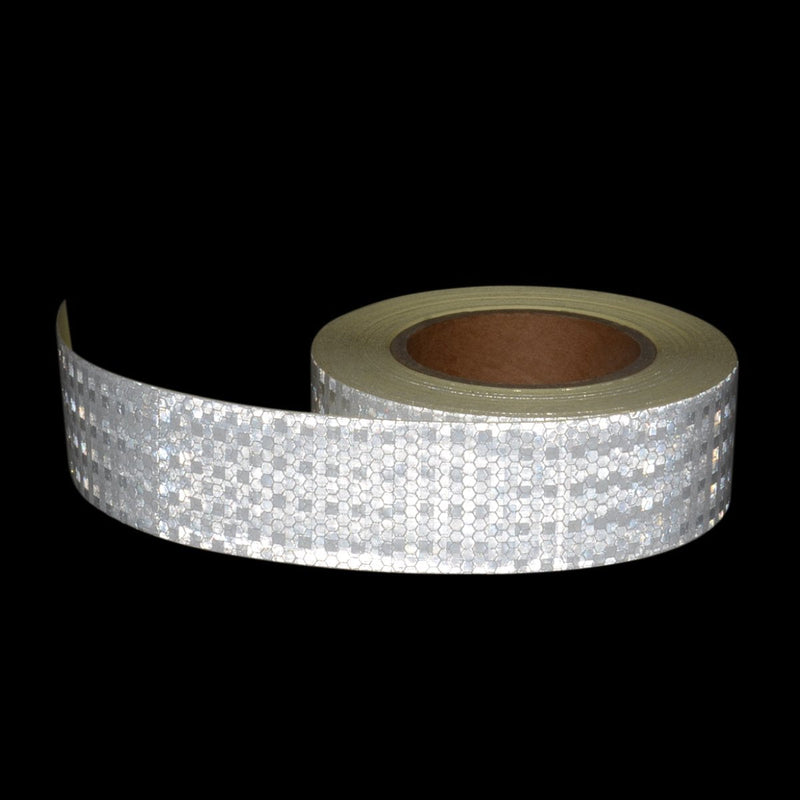  [AUSTRALIA] - 2" X 30ft Reflective Tape White Outdoor High Vis Conspicuity Safety Tape, Reflector Tape Trailer Waterproof 2" x 30 Feet