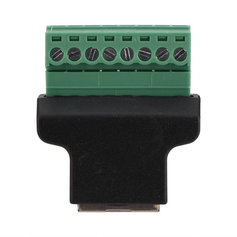  [AUSTRALIA] - RJ45 Screw Terminal Adaptor Connector, DVR Ethernet Connector RJ45 Female Jack to 8 Pin Screw Terminal Connector