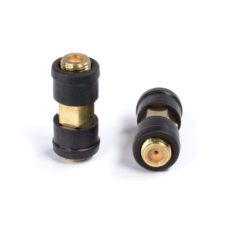  [AUSTRALIA] - Weather Sealed Cable Extension Coupler - 4 Pack - Cable Extension Adapter (Barrel Splice - Coupler) - Connects Two Coaxial Video Cables (Female to Female Connector) 3GHz Rated, 4 Count, in Gold