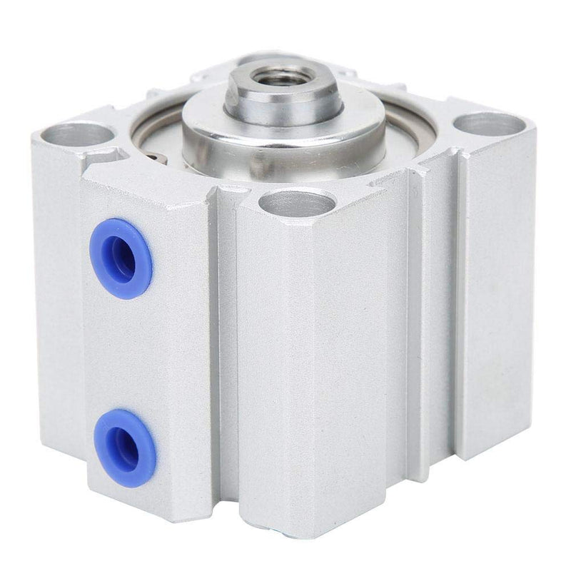 SDA40 Thin Air Cylinder Pneumatic Component Aluminum Alloy Double Action Anti-Collision Pad Pneumatic Components Air Cylinder 10/15/20mm(SDA40X15) - LeoForward Australia