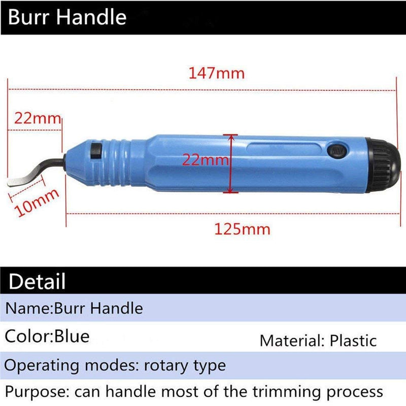 KONIBN Metal Deburring Tool Kit Deburr Cutters Set, Rotary Deburr Blades Set Burr Remover Hand Tool for Wood/Plastic/Aluminum/Copper/Steel - LeoForward Australia