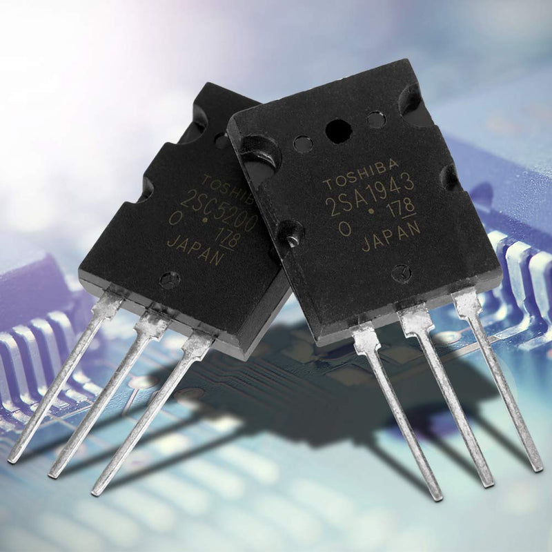 2SA1943 2SC5200 High Power Matched Audio Transistor Silicon Precision 5 Pair 10Pcs Replacement Black - LeoForward Australia