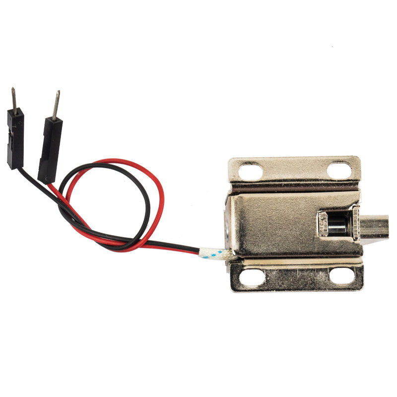  [AUSTRALIA] - risingsaplings 2pcs DC 12V Current 0.4A Current Mini Electromagnetic Electric Drawer Lock Solenoid Control Lock for Door Access Cabinet Lock Farm School Hotel Design Slim Tongue 27X29X18(mm) 12V 0.4A