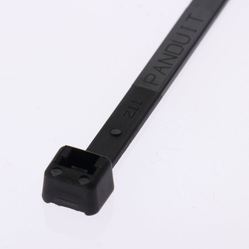  [AUSTRALIA] - Panduit PLT2S-C30 Cable Tie, Standard, Heat Stabilized Nylon 6.6, 7.4-Inch Length, Black (100-Pack) 100-Pack