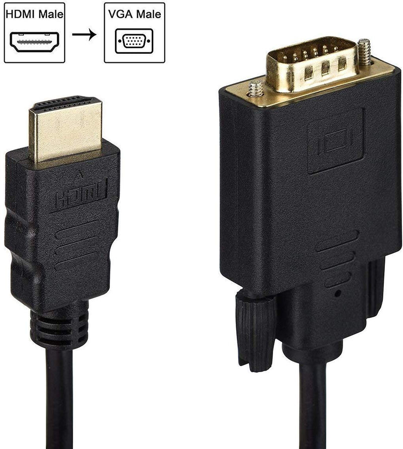 HDMI to VGA Cable Gold-Plated Adapter 1080P HDMI Male to VGA Male Active Video Converter Cord (3 Feet/1 Meters) HDMI to VGA Cable 1 Meter - LeoForward Australia