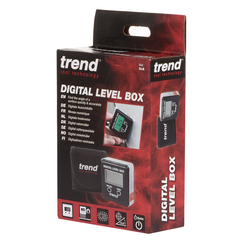  [AUSTRALIA] - Trend Digital Spirit Level - Magnetic Angle Finder, Magnetic Base for Hands-Free Use, DLB Single