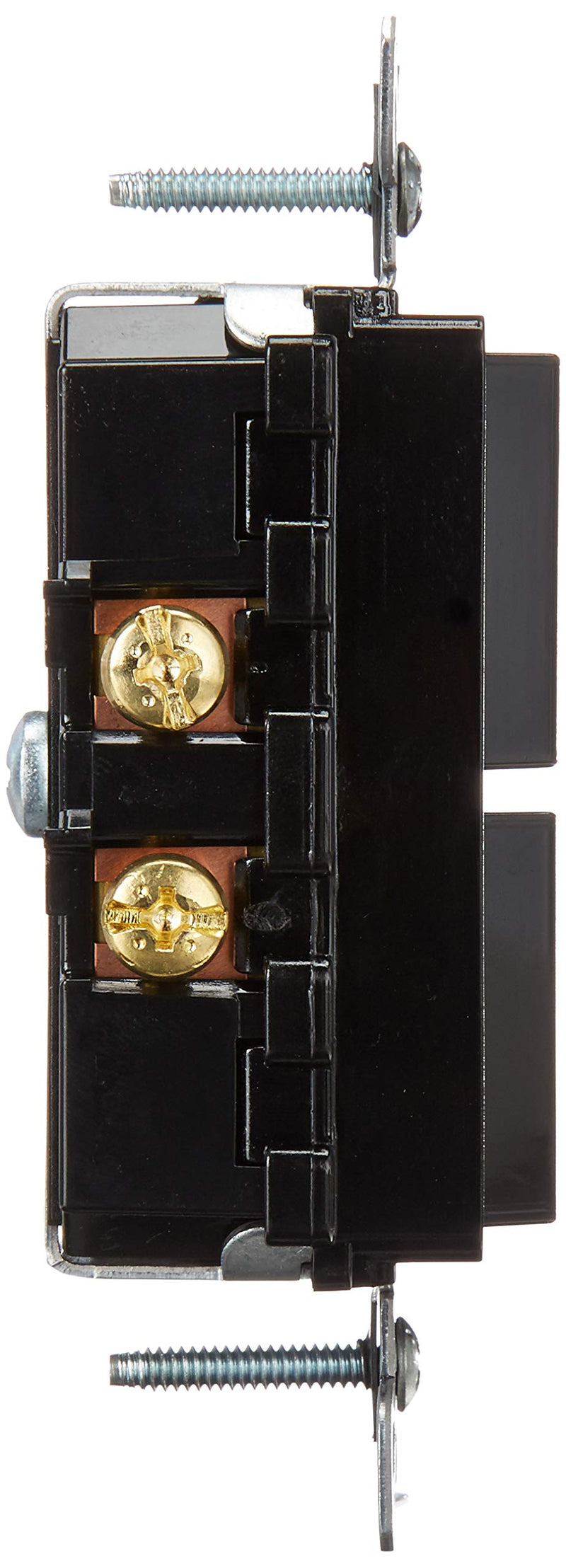  [AUSTRALIA] - Leviton 5634-E 15 Amp, 120/277 Volt, Decora Single-Pole, AC Combination Switch, Commercial Grade, Grounding, Black