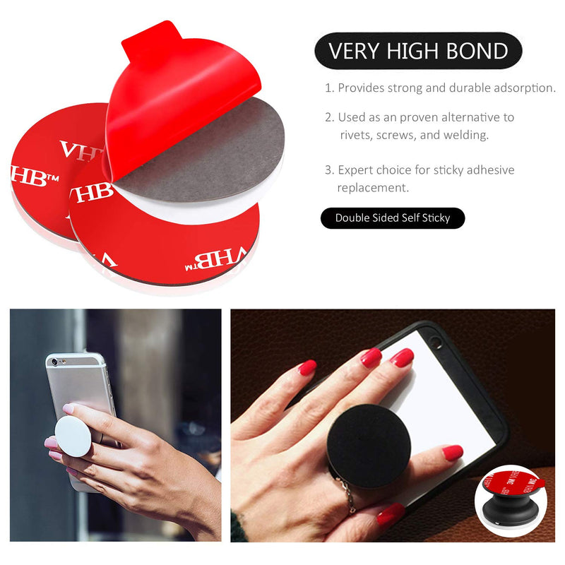  [AUSTRALIA] - Very High Bond Sticky Adhesive, AZXYI 9 Pack Adhesive Replacement for Socket Base, 1.4 inches Double Sided Sticker Tapes for Phone Collapsible Grip & Stand Base