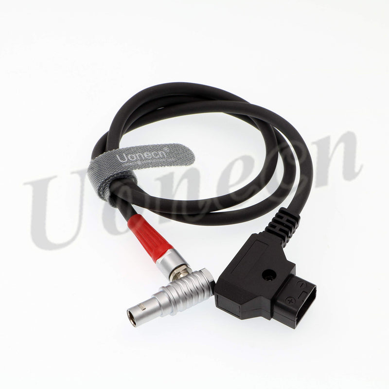  [AUSTRALIA] - Uonecn for Anton Bauer Power Cable for Zacuto Gratical Eye Viewfinder D-Tap to Right Angle 2 Pin Male Rotate 180 Degree 28''