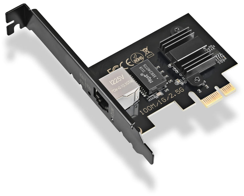  [AUSTRALIA] - 2.5G Gigabit LAN Card Network Card Intel I225-V PCI-E x1 Connection RJ45 NIC