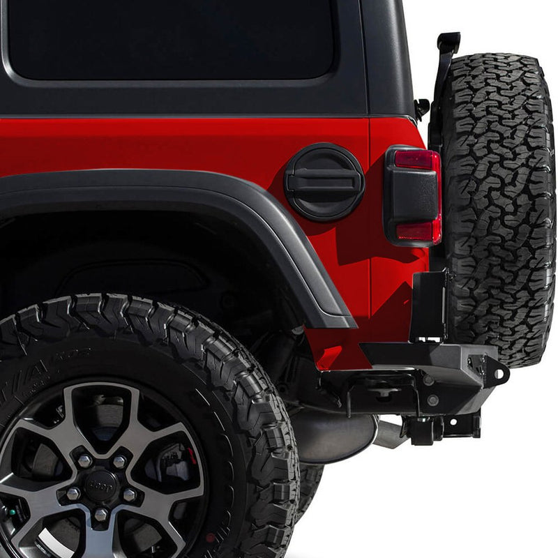  [AUSTRALIA] - Gas Cap Fuel Door Gas Tank Cover for Jeep Wrangler JL 2-Door 4-Door 2018 2019 For JL 2018+