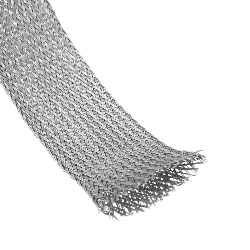  [AUSTRALIA] - uxcell Expandable Sleeving, 30mm Dia 10ft Cable Sleeve, Grey