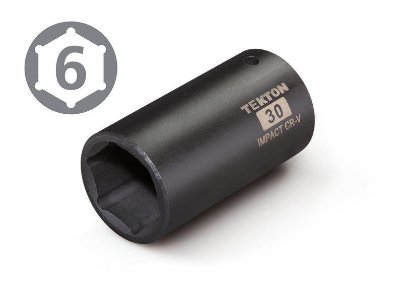  [AUSTRALIA] - TEKTON 4930 1/2-Inch Drive by 30 mm Deep Impact Socket, 6-Point