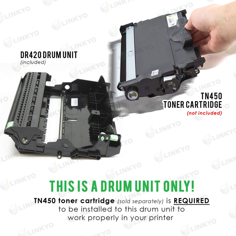 LINKYO Compatible Drum Unit Replacement for Brother DR420 DR-420 - LeoForward Australia