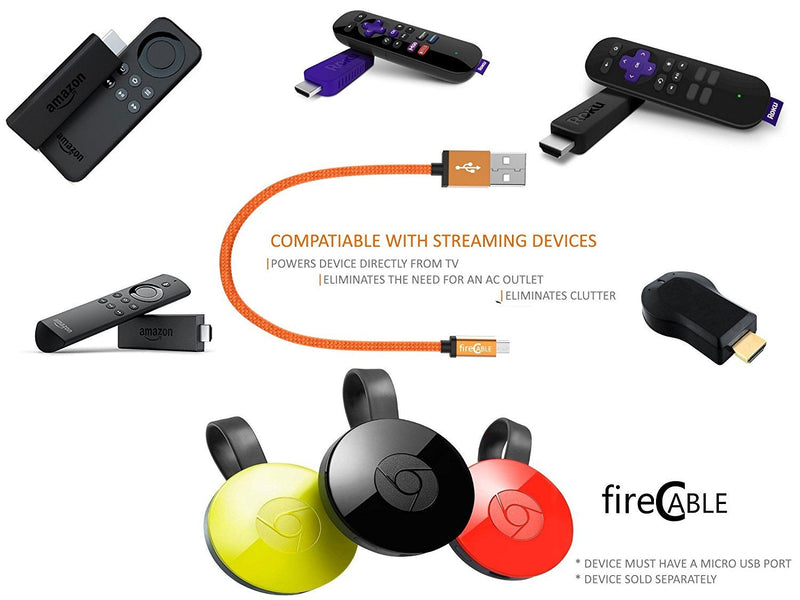  [AUSTRALIA] - fire-Cable Plus Wireless Adapter, Powers Streaming TV Sticks Directly from TV USB Port (Eliminates AC Outlet and Cords)