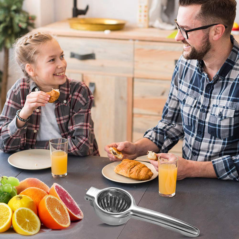  [AUSTRALIA] - Lemon Squeezer Super High Quality Stainless Steel 304 Hand Press Juicer Manual Citrus for Juicing Lemon ＆ Limes, Vegetables 2.8Inch Large