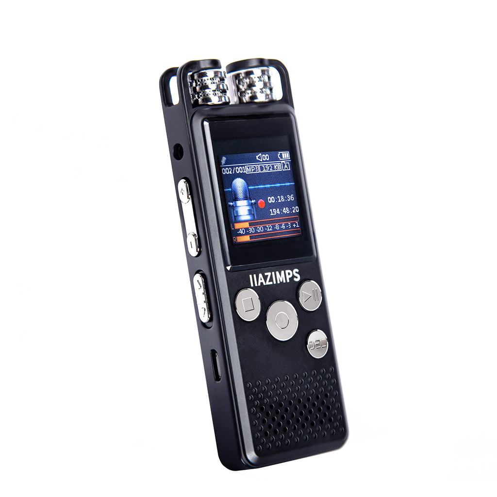  [AUSTRALIA] - 48GB Digital Voice Recorder Audio Recording Device, 1536 Kbps Voice Activated Recorder with Playback, Tape Recorder A-B Repeat Auto Recording Password Protection Mp3 for Lectures Meetings Interviews.