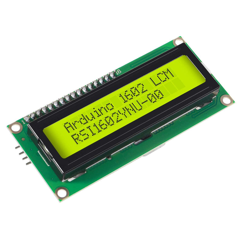  [AUSTRALIA] - DORHEA 2PCS 1602 16x2 LCD Module Shield Yellow-Green Backlight with IIC I2C Driver Serial Interface and LCD Module Display