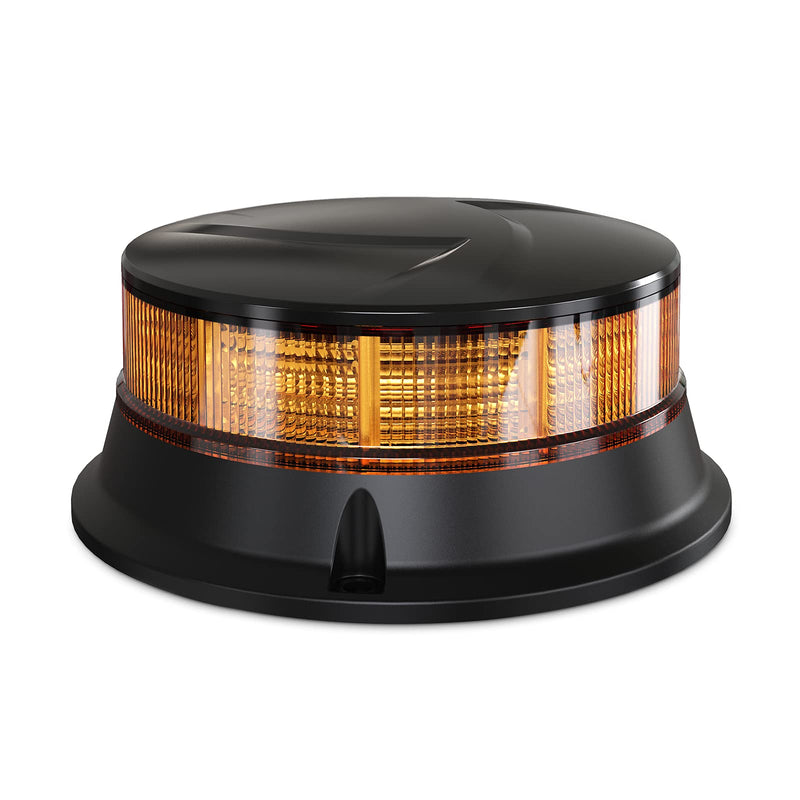  [AUSTRALIA] - Agrieyes Amber Beacon Light 4.2Inch, Flashing Safety Warning Lights Permanent Mount, LED Emergency Strobe Lights for Vehicles, Caution Hazard Lights for Truck Tractor Golf Carts Snow Plow Postal Cars Screw